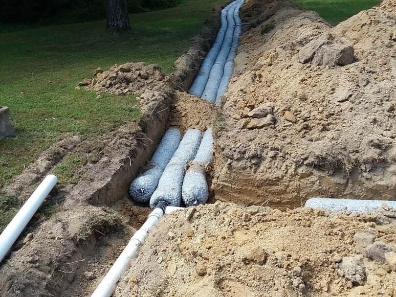 Septic Lines in Dirt