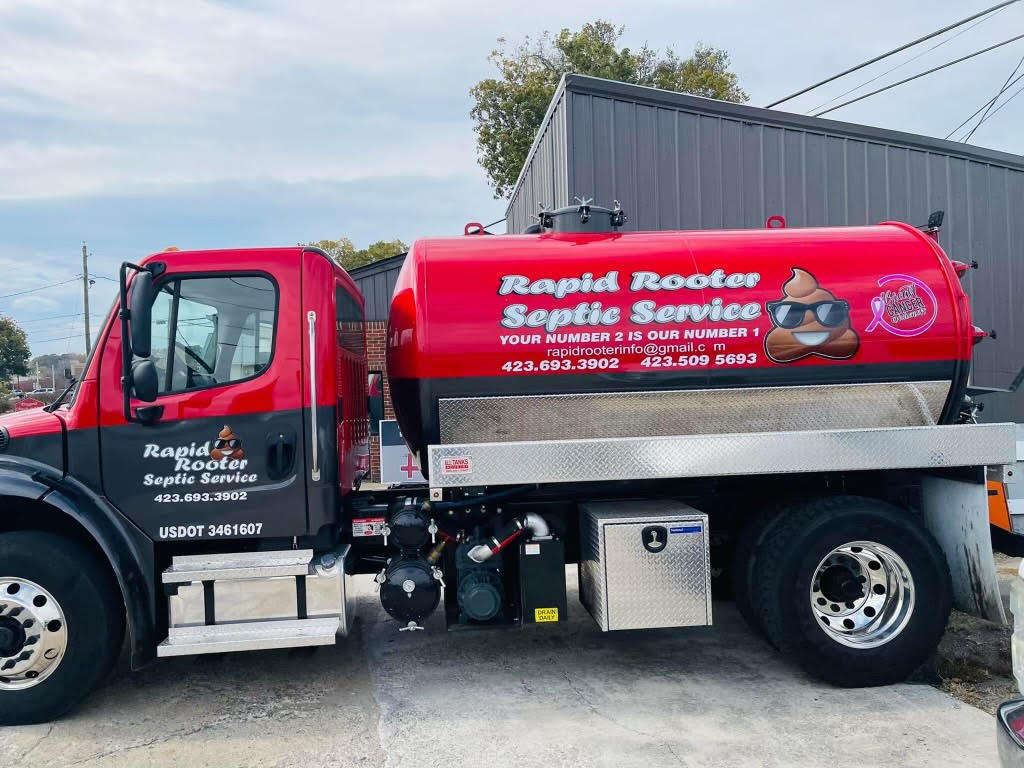Rapid Rooter Septic Service Truck